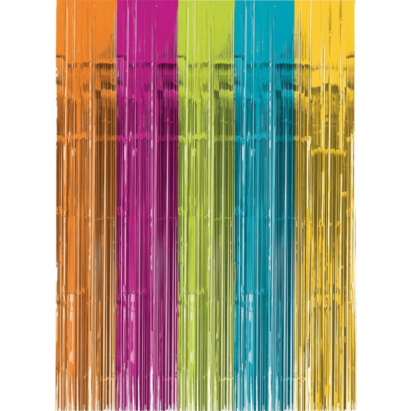 RIDEAU FOIL 5 COULEUR ANNIVERSAIRE