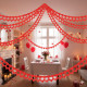 GUIRLANDE 2 COEURS 4M ROUGE