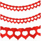 GUIRLANDE 2 COEURS 4M ROUGE