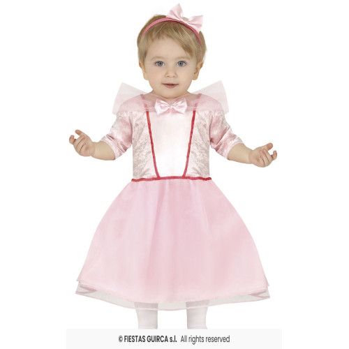 COSTUME PRINCESSE ROSE 2/3 ANS