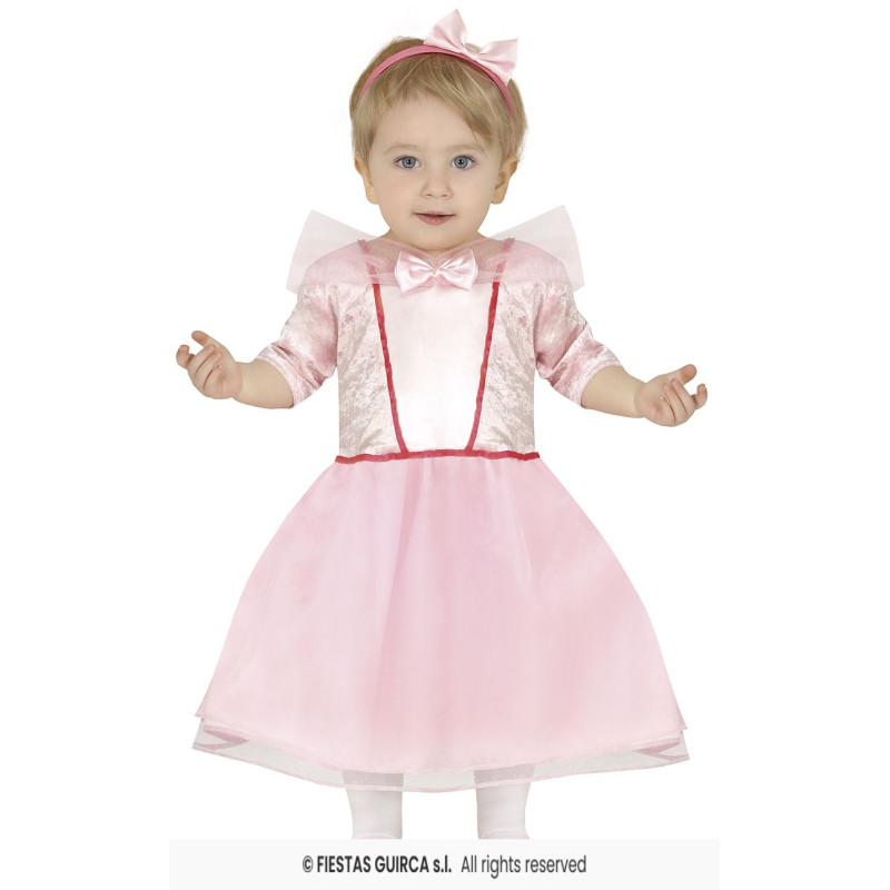 COSTUME PRINCESSE ROSE 2/3 ANS