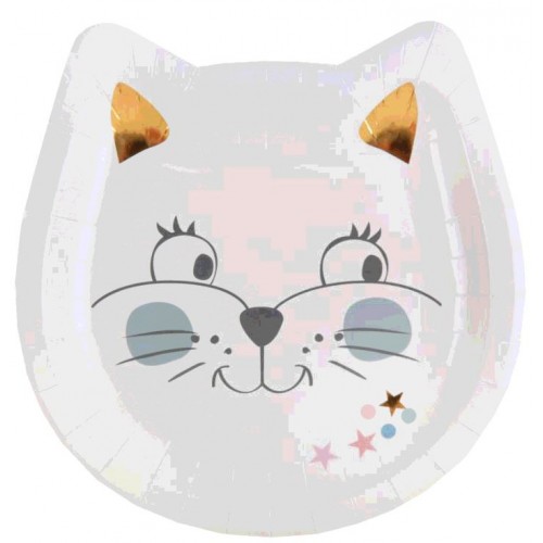 10 ASSIETTES KITTY PARTY MULTI