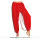PANTALON DE DANSE ORIENTALE ROUGE