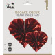 6 ROSACES COEUR ROUGE