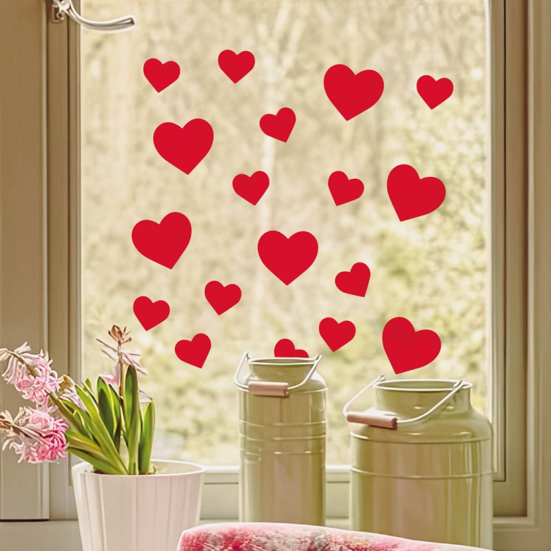 STICKERS ST VALENTIN COEUR