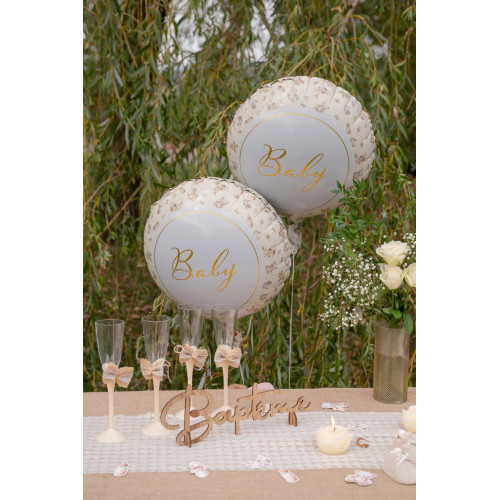 BALLON ALU LITTLE TEDDY IVOIRE