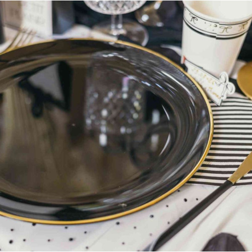 6 ASSIETTES ÉLÉGANCE - RÉUTILISABLE