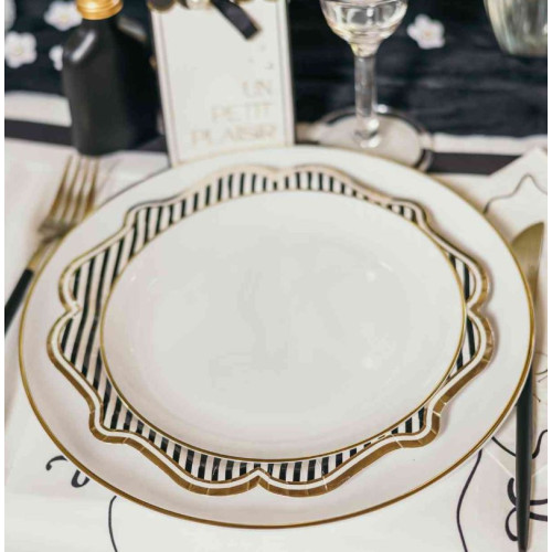 6 PETITES ASSIETTES ÉLÉGANCE - REUTILISABLE