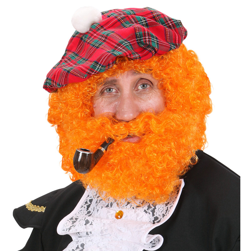 PERRUQUE ET BARBE BOUCLEES