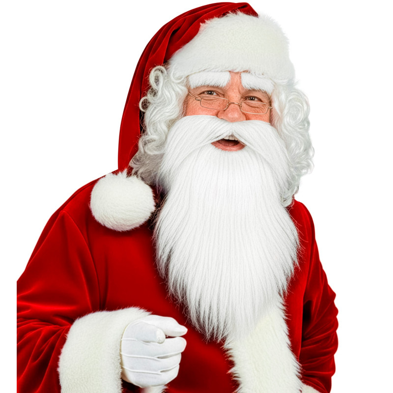BARBE PERE-NOEL AVEC MOUSTACHE