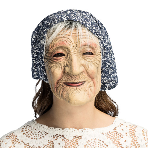 MASQUE TÊTE LATEX VIEILLE FEMME