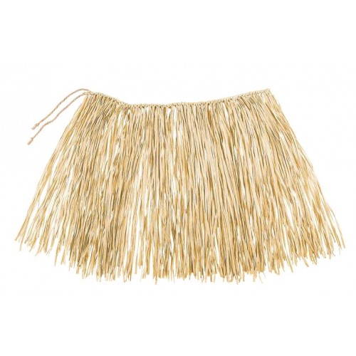 JUPE HAWAIENNE 40CM NATURELLE