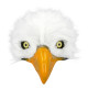 DEMI-MASQUE PELUCHE AIGLE BLANC
