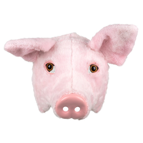 DEMI MASQUE PELUCHE COCHON