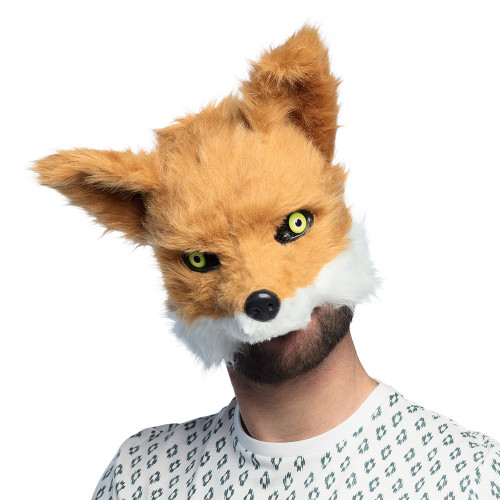 DEMI MASQUE PELUCHE RENARD