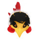 DEMI MASQUE PELUCHE COQ