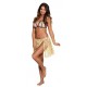 JUPE HAWAIENNE 40CM NATURELLE