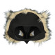 DEMI MASQUE PELUCHE HIBOU