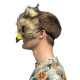 DEMI MASQUE PELUCHE HIBOU