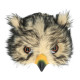 DEMI MASQUE PELUCHE HIBOU