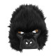 DEMI MASQUE PELUCHE GORILLE