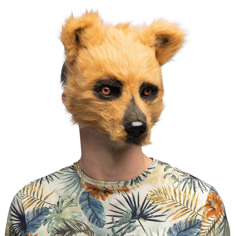 DEMI MASQUE PELUCHE OURS