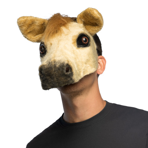 DEMI MASQUE PELUCHE CHEVAL