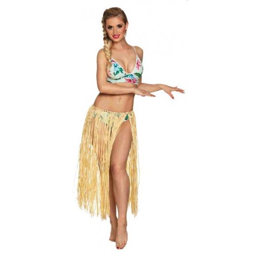 JUPE HAWAIENNE 80CM NATURELLE