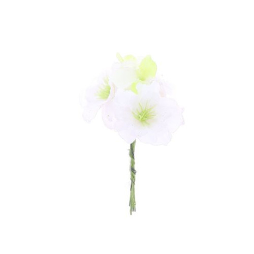 6 FLEURS DE CERISIER BLANC/VERT