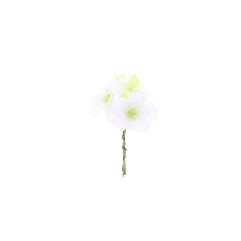 6 FLEURS DE CERISIER BLANC/VERT