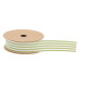 RUBAN RAYURES TISSU VERT PISTACHE