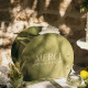 URNE RONDE "MERCI BEAUCOUP" VERT
