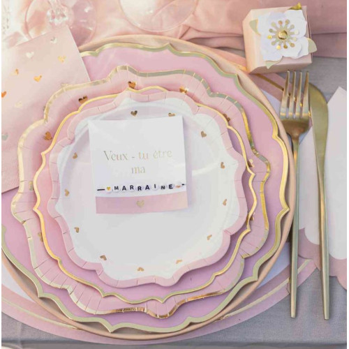 6 ASSIETTES RAFFINÉ - RÉUTILISABLE