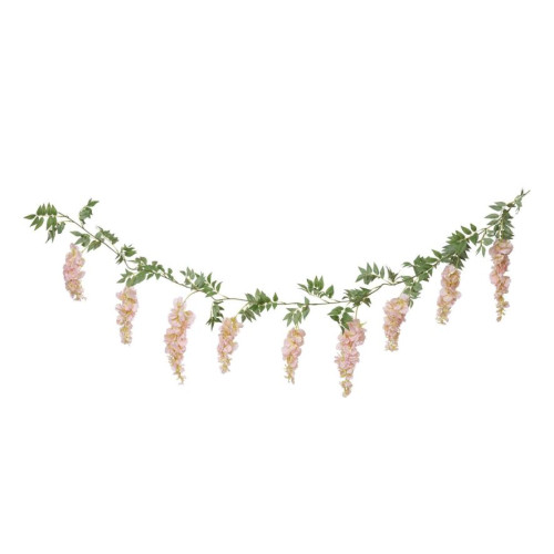 GUIRLANDE GLYCINE ROSE