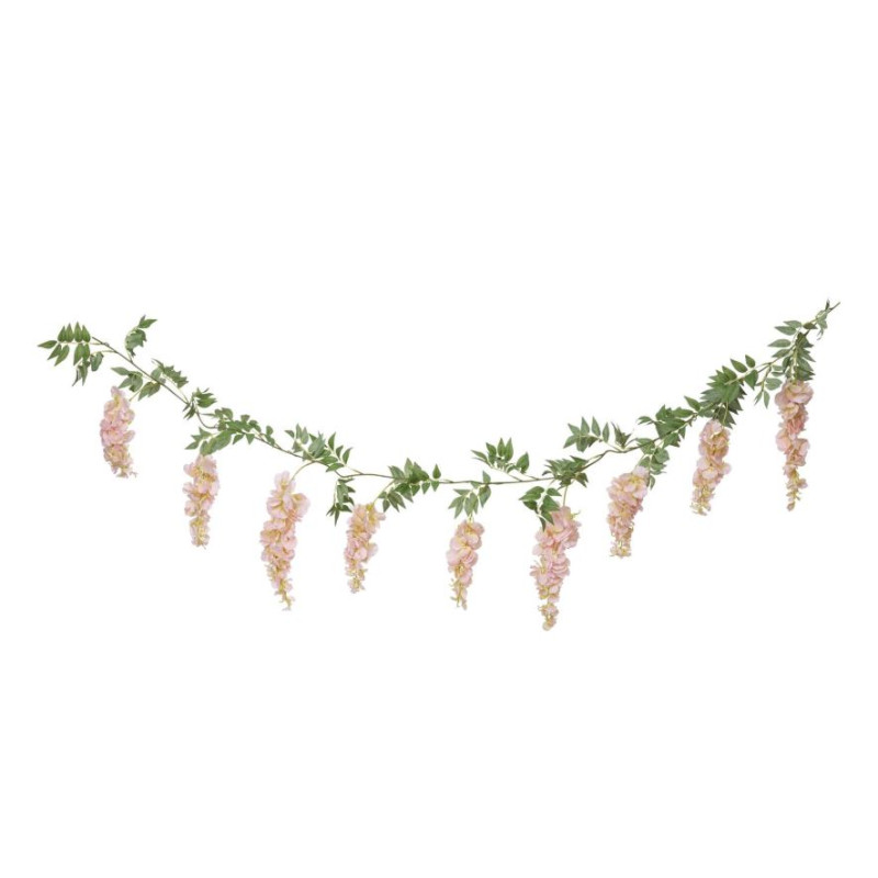GUIRLANDE GLYCINE ROSE