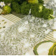 CH.TABLE FEUILLAGE INTISSE BLANC ET VERT