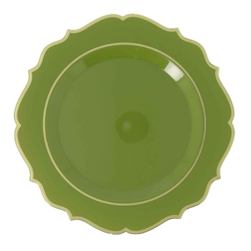 6 ASSIETTES RAFFINÉ - RÉUTILISABLE VERT