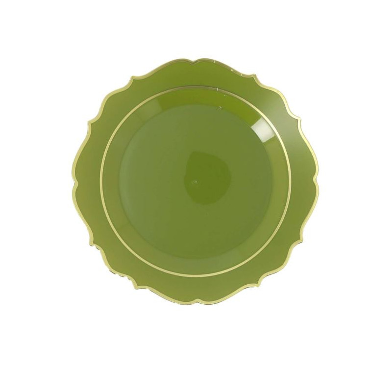 6 PETITES ASSIETTES RAFFINÉ VERT