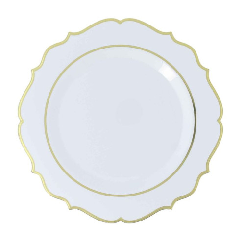 6 ASSIETTES RAFFINÉ - RÉUTILISABLE BLANC