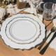 6 ASSIETTES RAFFINÉ - RÉUTILISABLE BLANC