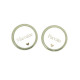 2 BADGES PARRAIN ET MARRAINE VERT SAUGES