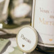 2 BADGES PARRAIN ET MARRAINE VERT SAUGES