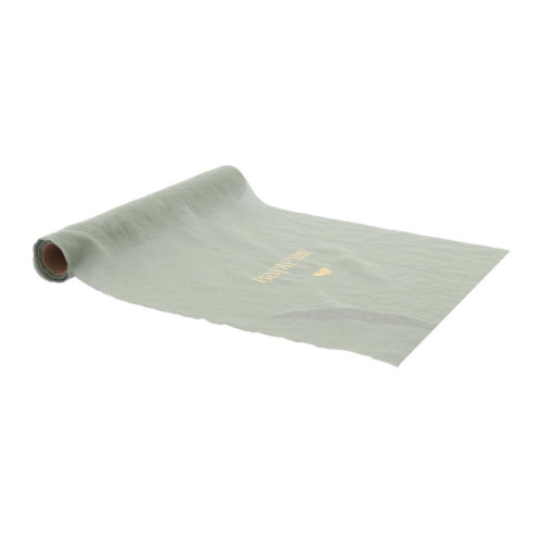 CH.TABLE BAPTEME MOUSSELINE VERT