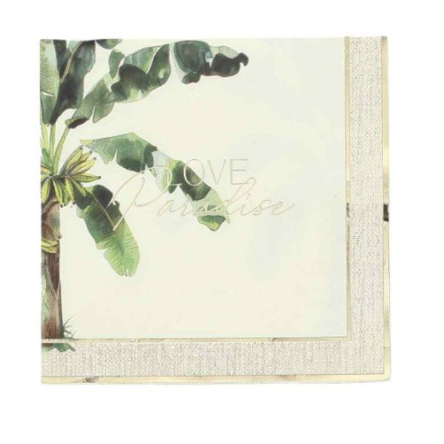 16 SERVIETTES LOVE PARADISE