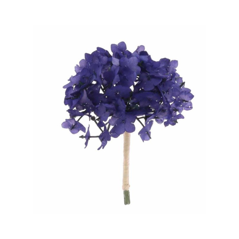 10 BRANCHES DE 6 FLEURS INDIGO