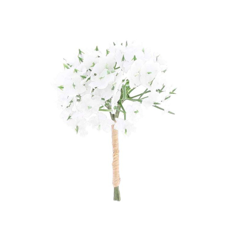 10 BRANCHES DE 6 FLEURS BLANCHE