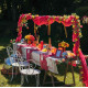 VOILE POUR ARCHE CEREMONIE FRAMBOISE