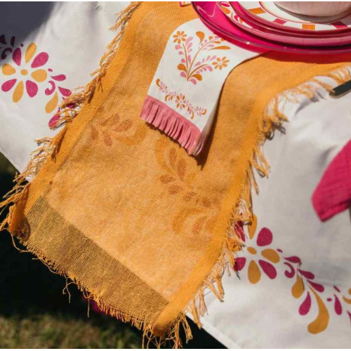 CH.TABLE EFFILOCHE FACON CHANVRE ORANGE