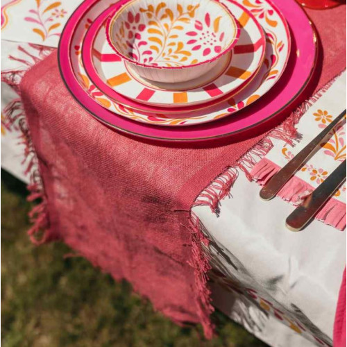 CH.TABLE EFFILOCHE FACON CHANVRE FRAMBOISE