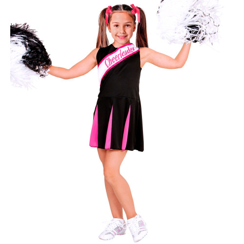 POM POM GIRL ROSE/NOIR 140CM